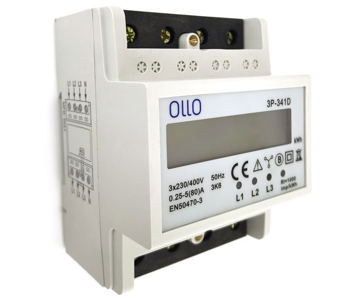 Three-phase digital meter photo